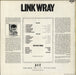 Link Wray Early Recordings UK vinyl LP album (LP record)