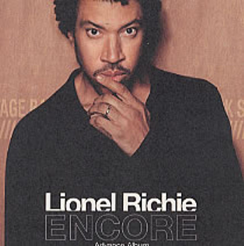 Lionel Richie Encore UK Promo CD album (CDLP) LIONELADV1