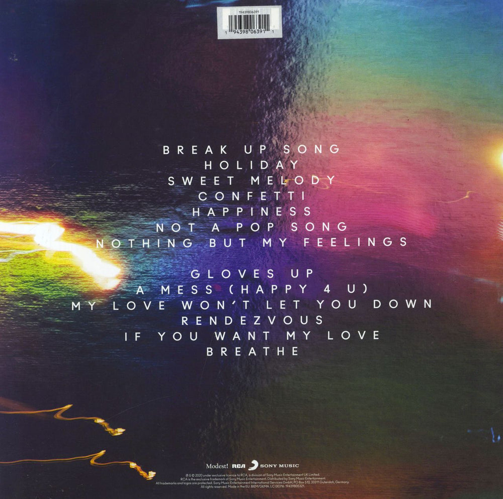 Little Mix Confetti - Splatter Vinyl UK vinyl LP album (LP record) 194398063911