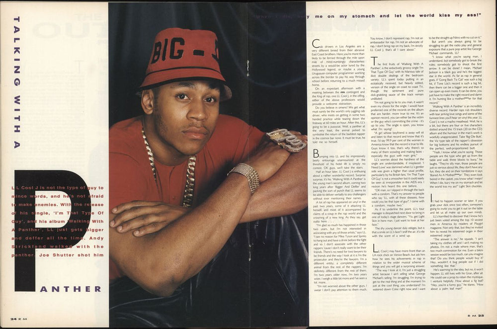 LL Cool J Record Mirror UK magazine LLCMARE607731