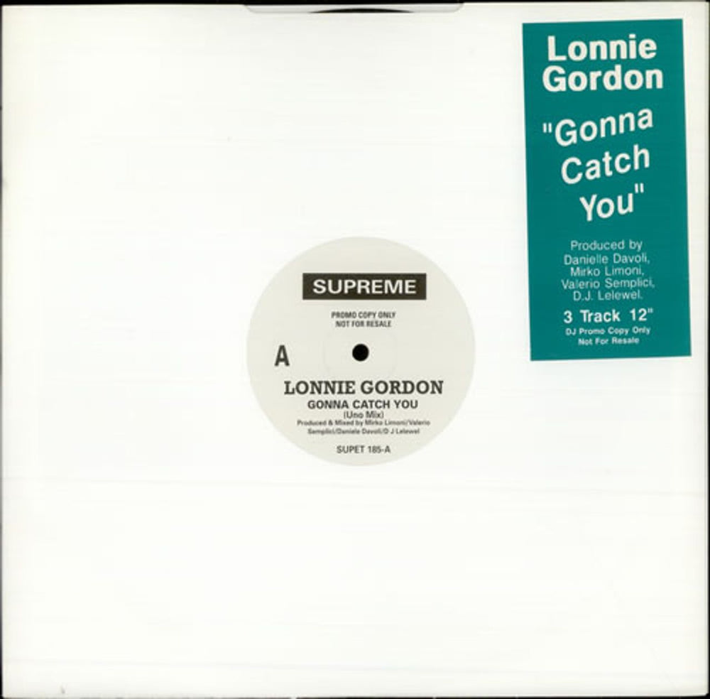 Lonnie Gordon Gonna Catch You UK Promo 12" vinyl single (12 inch record / Maxi-single) SUPET185