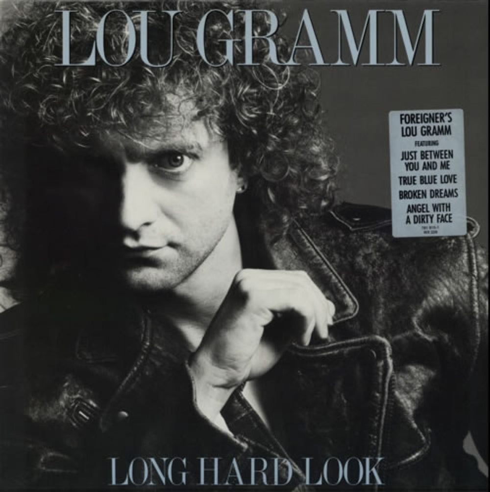 Lou Gramm Long Hard Look - Hypesticker German vinyl LP album (LP record) 781915-1