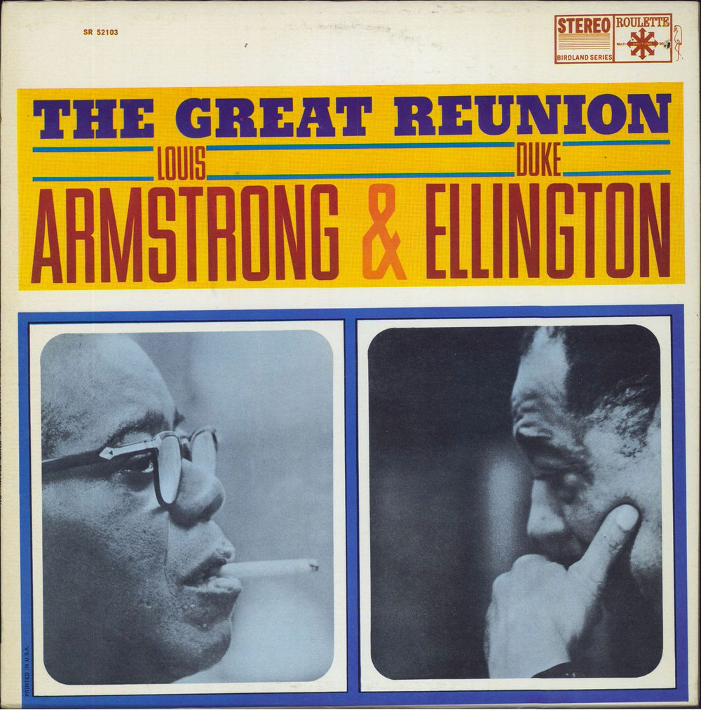 Louis Armstrong & Duke Ellington The Great Reunion US vinyl LP album (LP record) SR52103