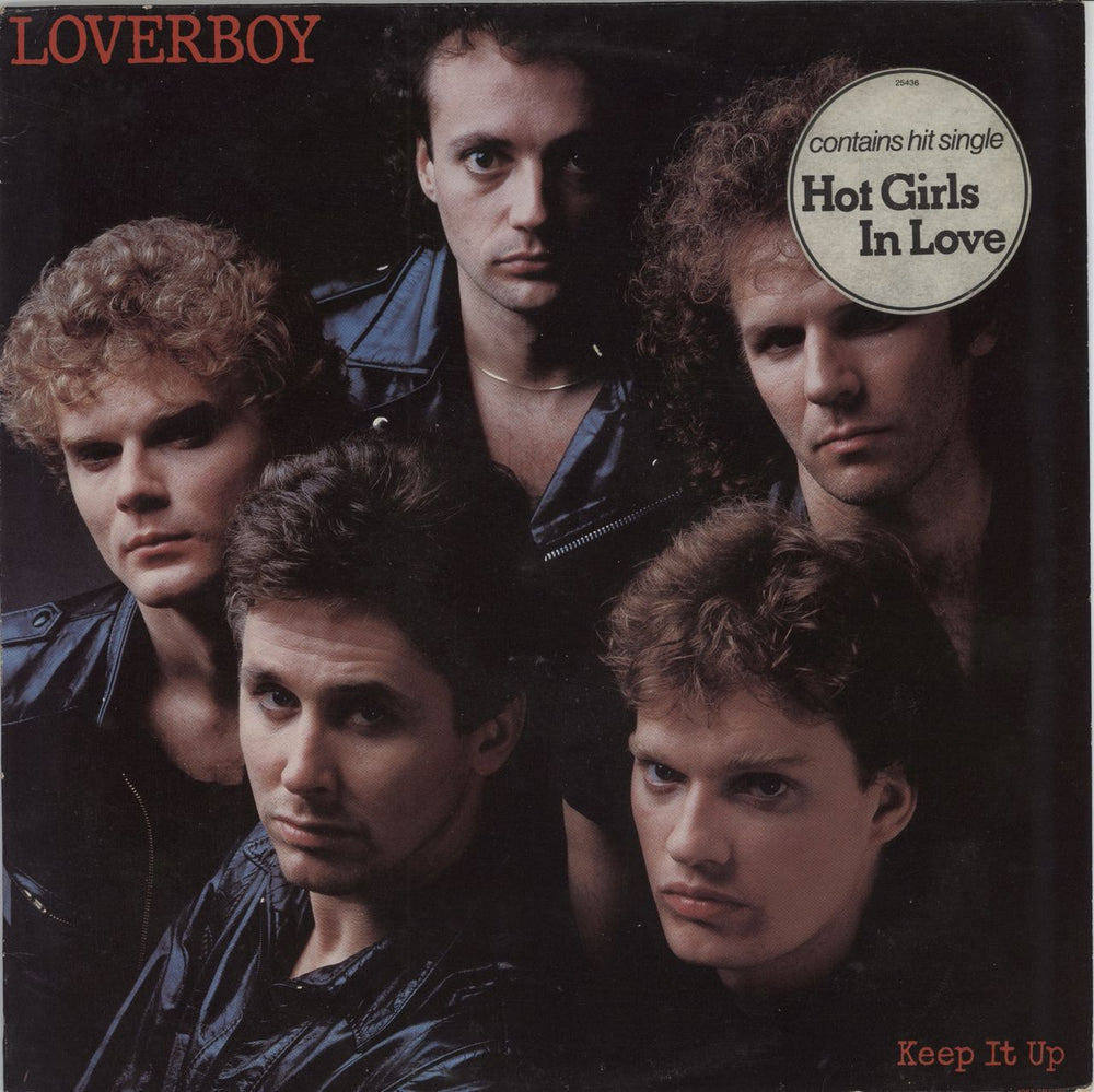 Loverboy Keep It Up - Hype Sticker Dutch vinyl LP album (LP record) CBS25436