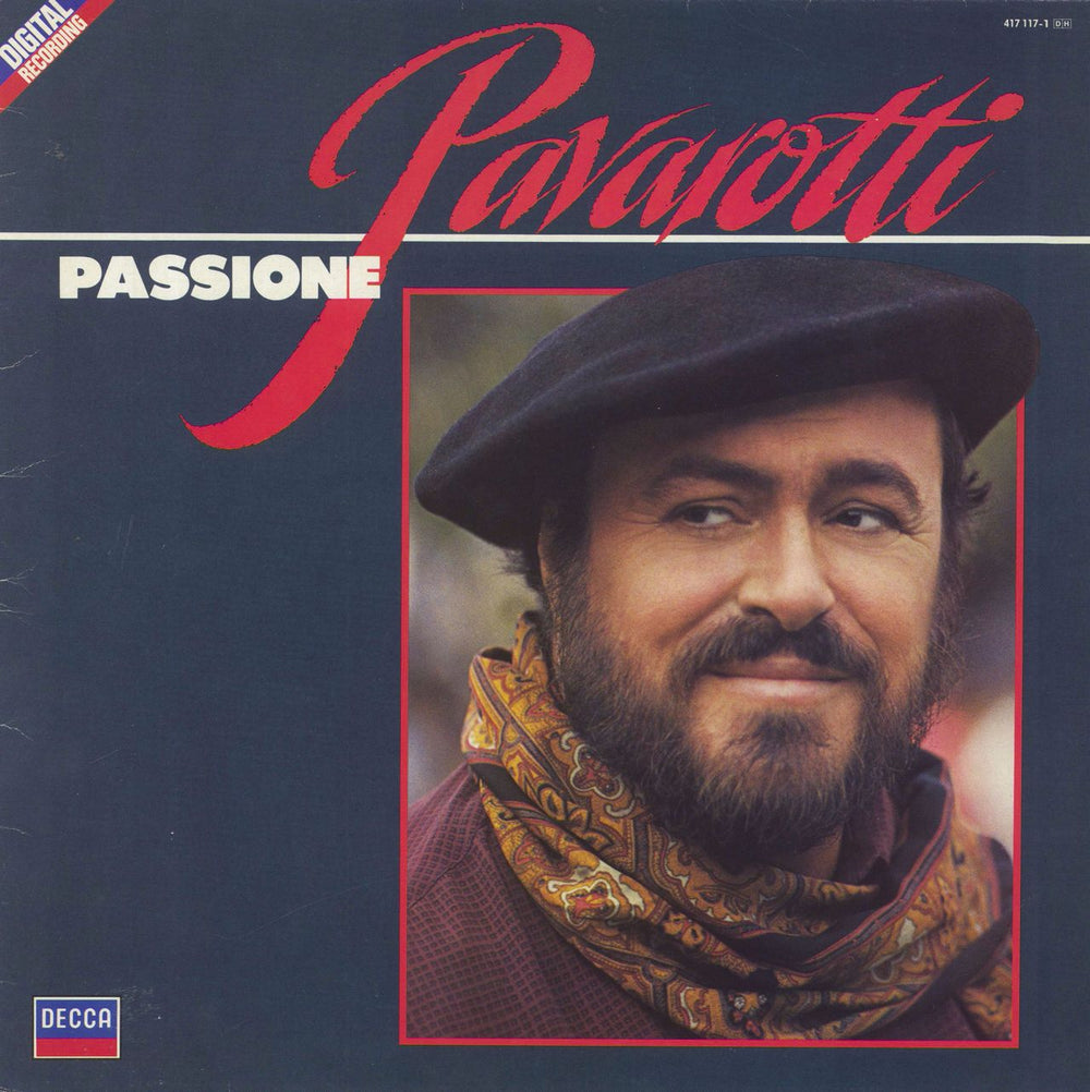 Luciano Pavarotti Passione Dutch vinyl LP album (LP record) 417117-1