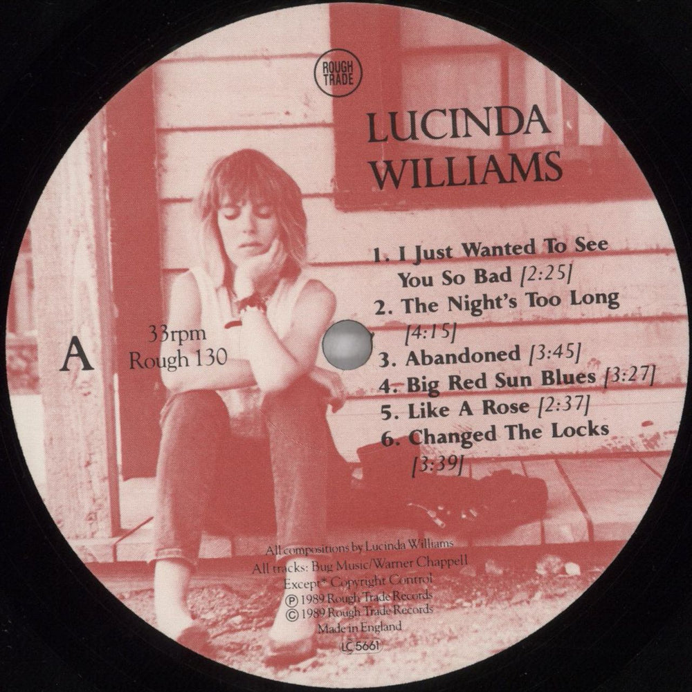 Lucinda Williams Lucinda Williams UK vinyl LP album (LP record) LWILPLU824779