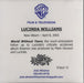 Lucinda Williams World Without Tears US Promo CD-R acetate CDR-ACETATE