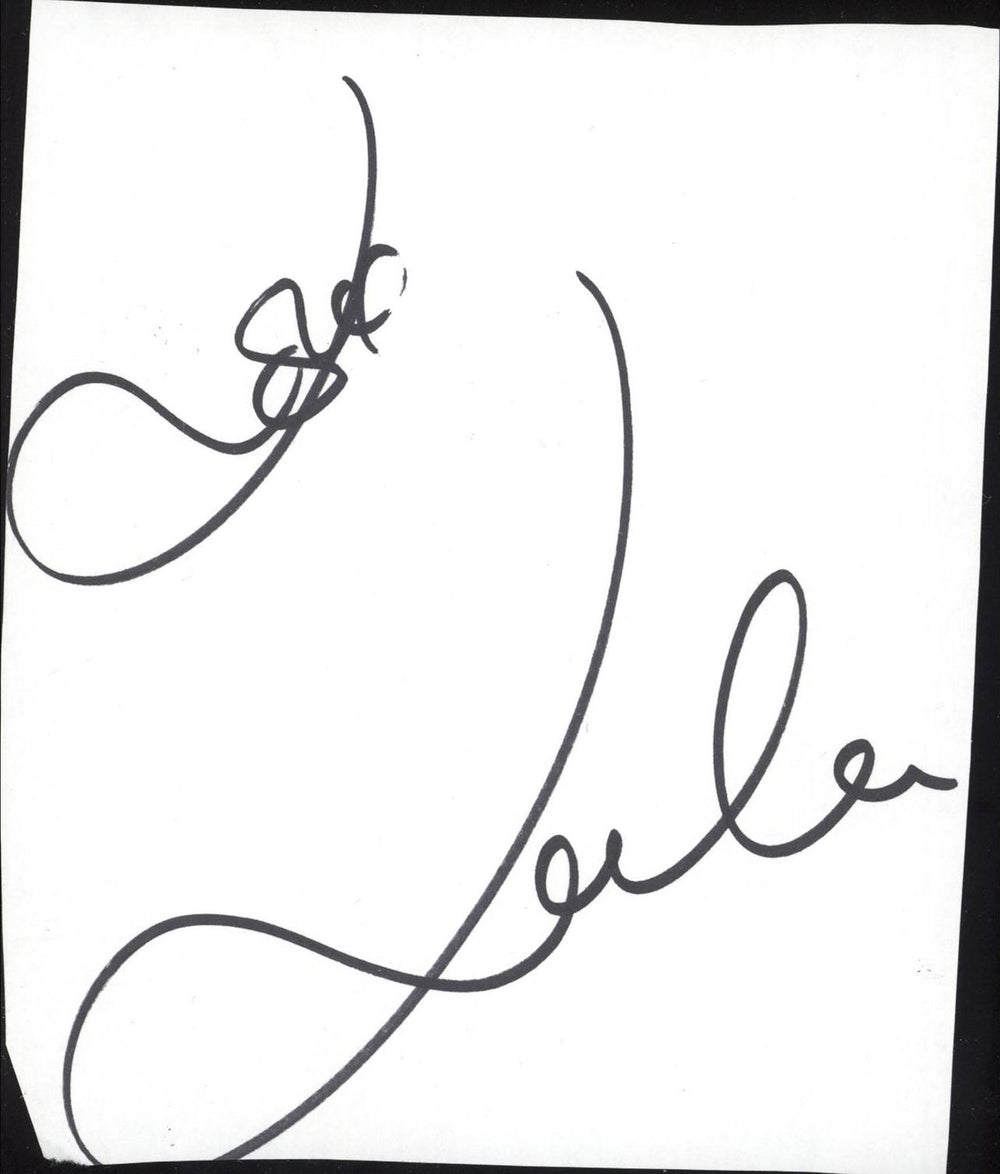 Lulu Autograph UK memorabilia AUTOGRAPH