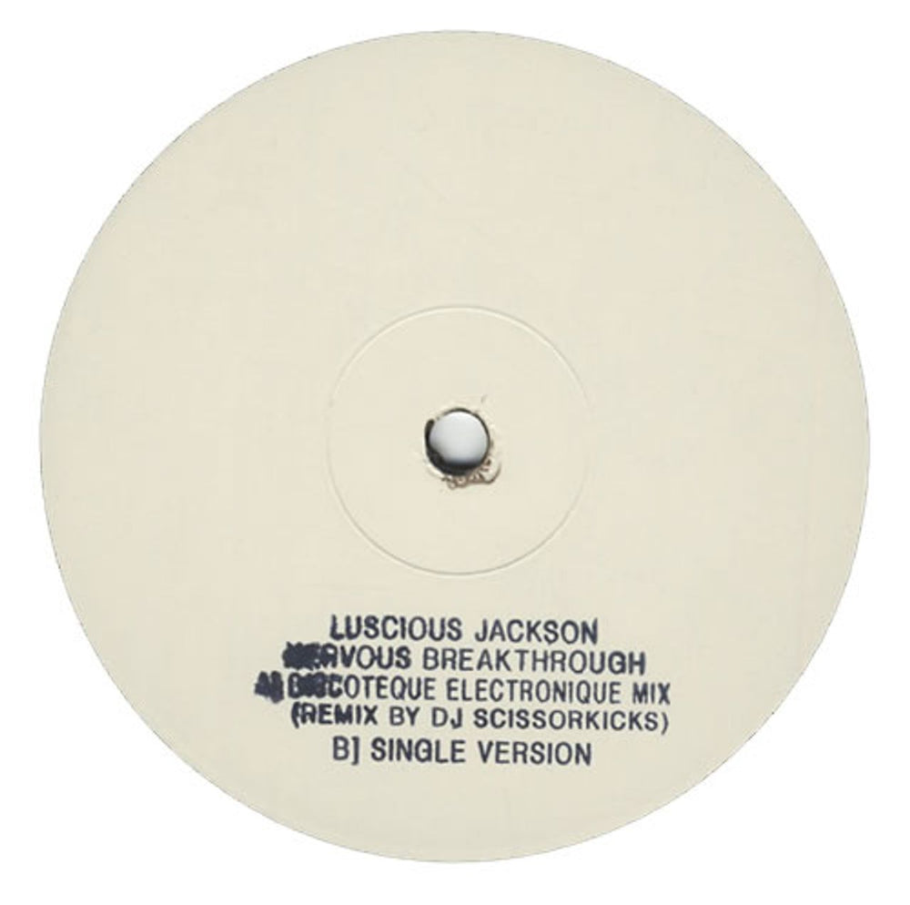Luscious Jackson Nervous Breakthrough UK Promo 12" vinyl single (12 inch record / Maxi-single) 12CLDJ817