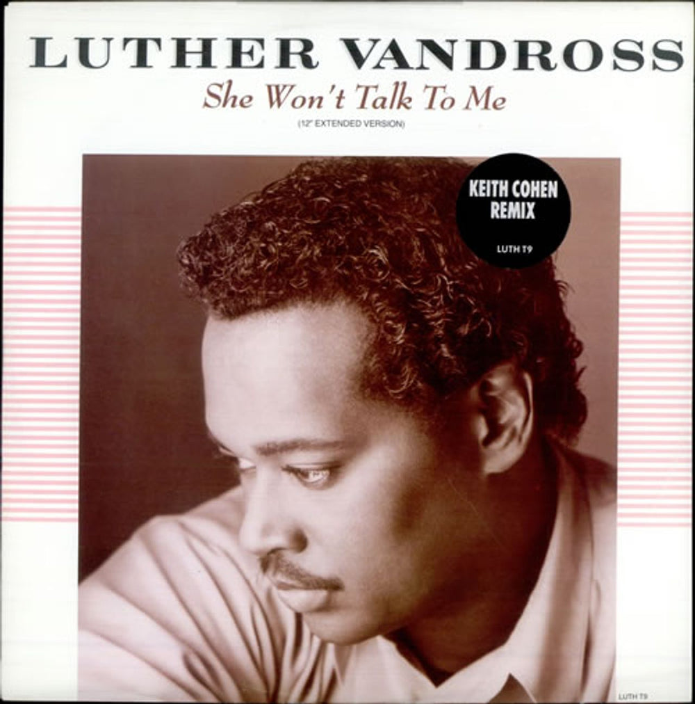 Luther Vandross She Won't Talk To Me (12" Extended Version) UK 12" vinyl single (12 inch record / Maxi-single) LUTHT9