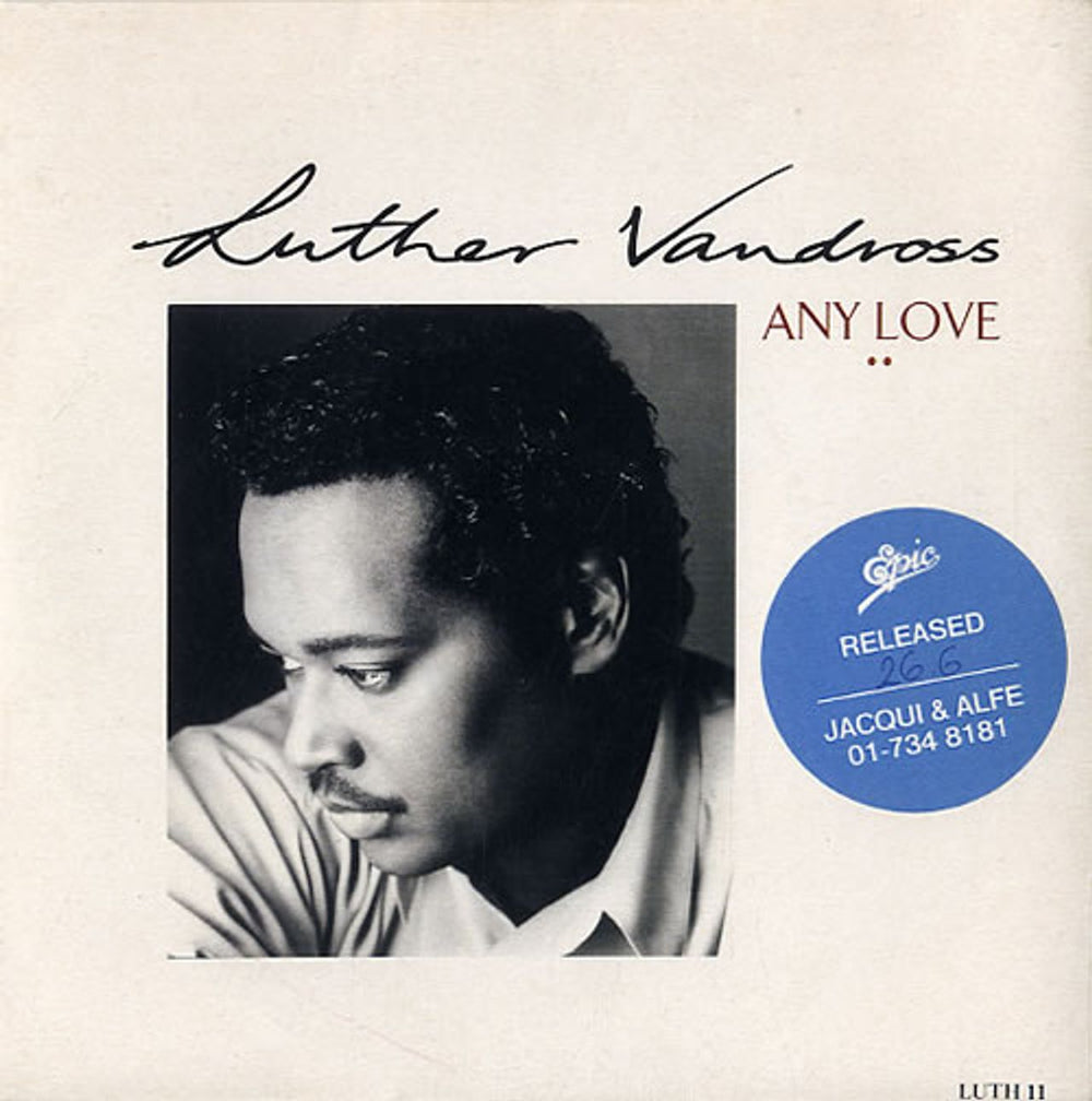 Luther Vandross She Won't Talk To Me + PR UK 7" vinyl single (7 inch record / 45) LUTH11