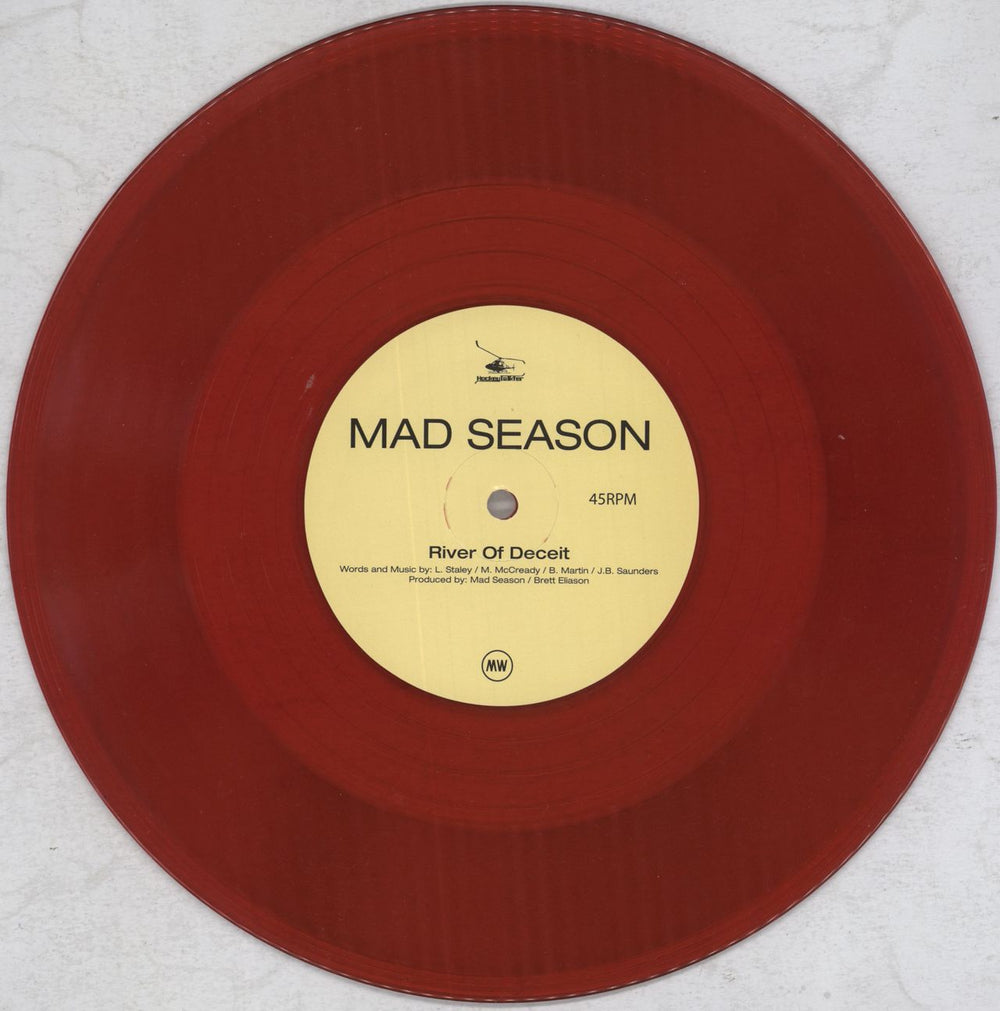 Mad Season River Of Deceit / I Don't Know Anything Live - Red vinyl - RSD US 10" vinyl single (10 inch record) MDS10RI823323