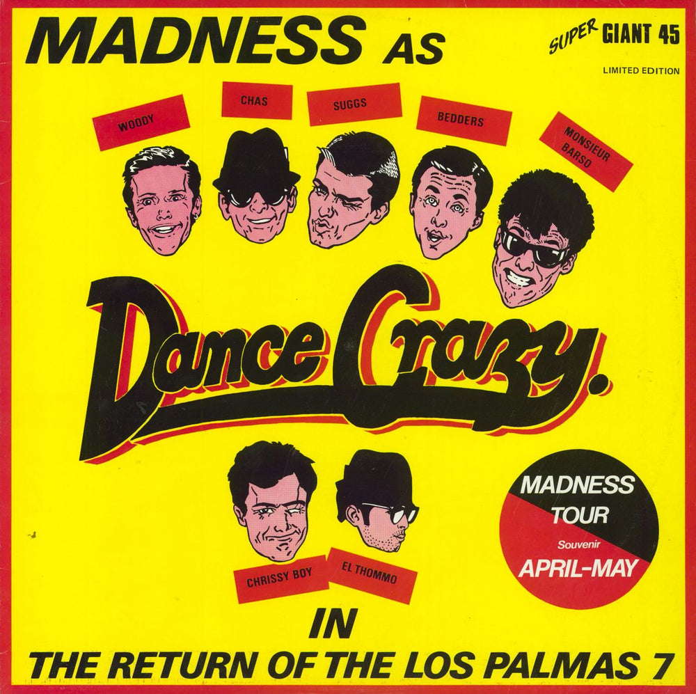 Madness Dance Crazy Australian 12" vinyl single (12 inch record / Maxi-single) X13066