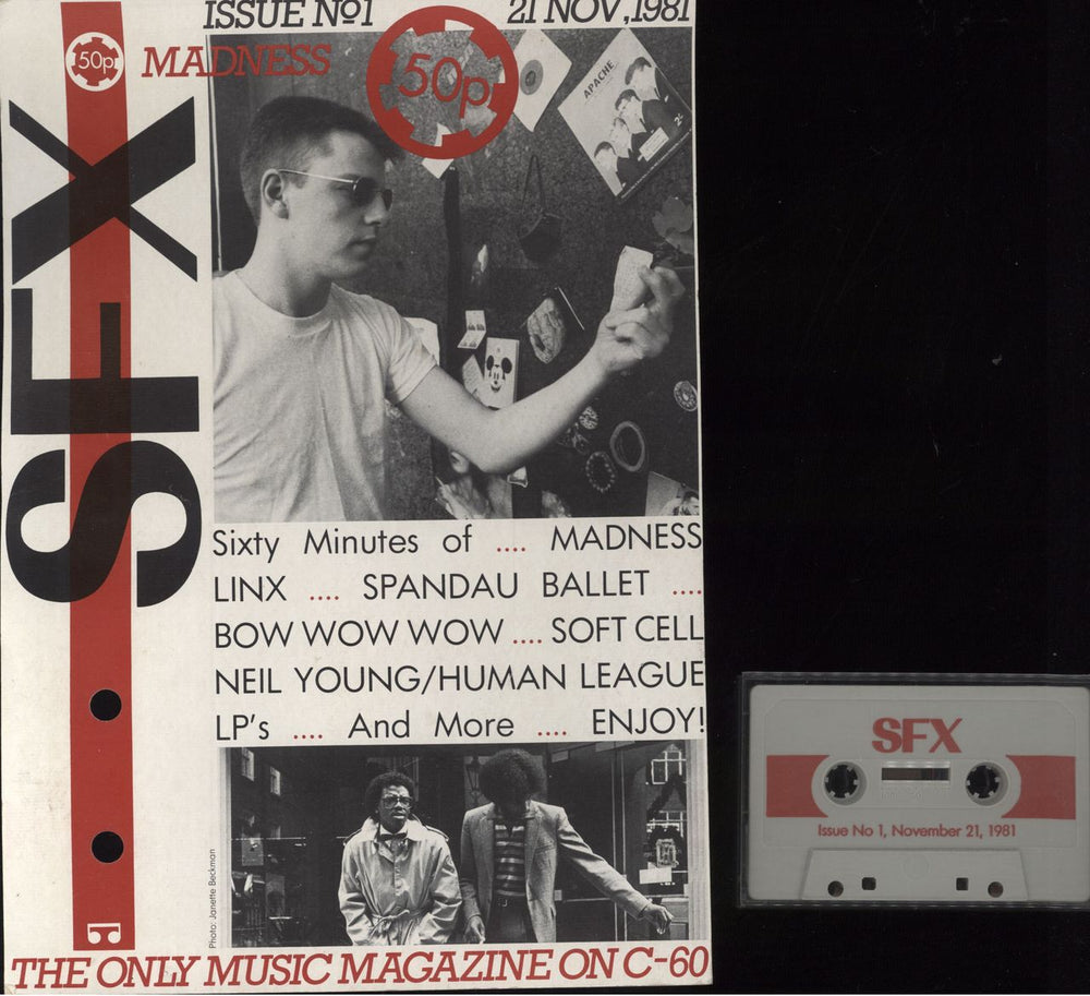 Madness SFX Issue No. 1 + Card UK cassette album SFX1