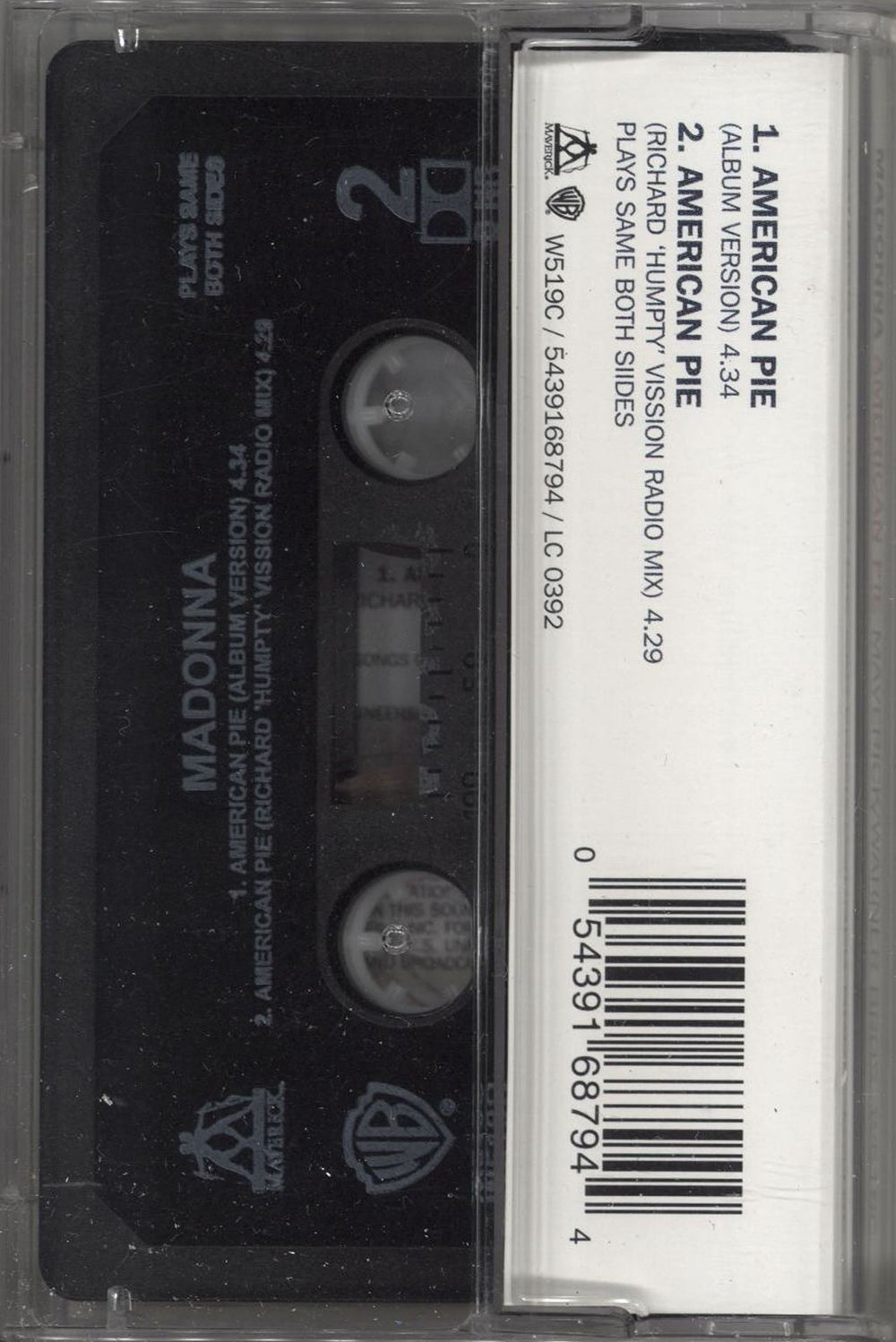 Madonna American Pie UK cassette single MADCSAM685902