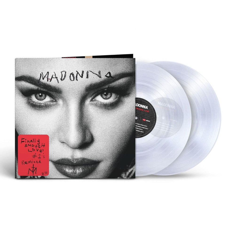 Madonna Finally Enough Love - Clear Vinyl - Sealed UK 2-LP vinyl record set (Double LP Album) MAD2LFI801536