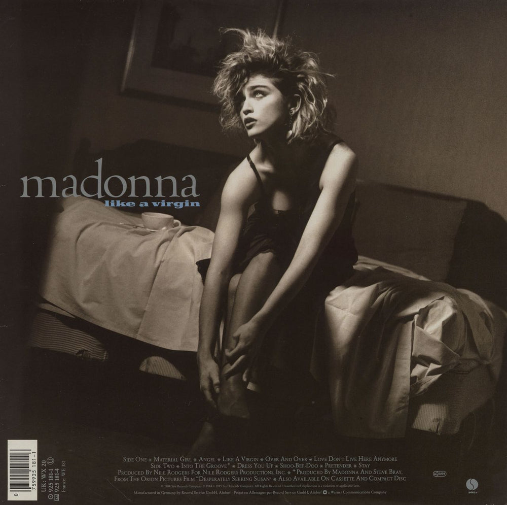 Madonna Like A Virgin German vinyl LP album (LP record)