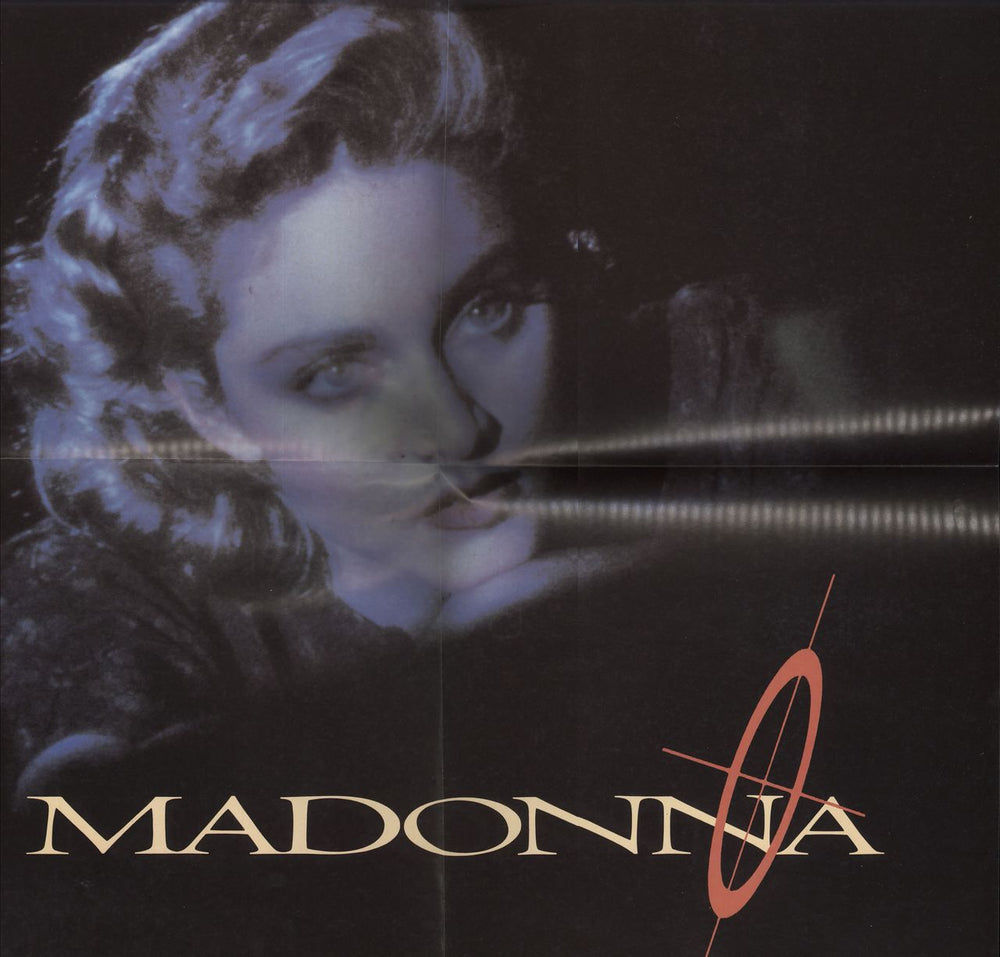 Madonna Live To Tell - Stickered Sleeve + Poster UK 12" vinyl single (12 inch record / Maxi-single) MAD12LI04792