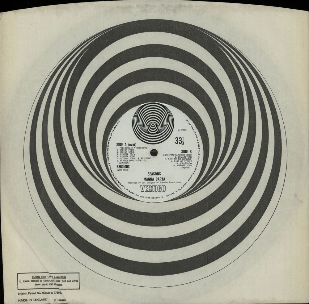 Magna Carta Seasons - 1st UK vinyl LP album (LP record)