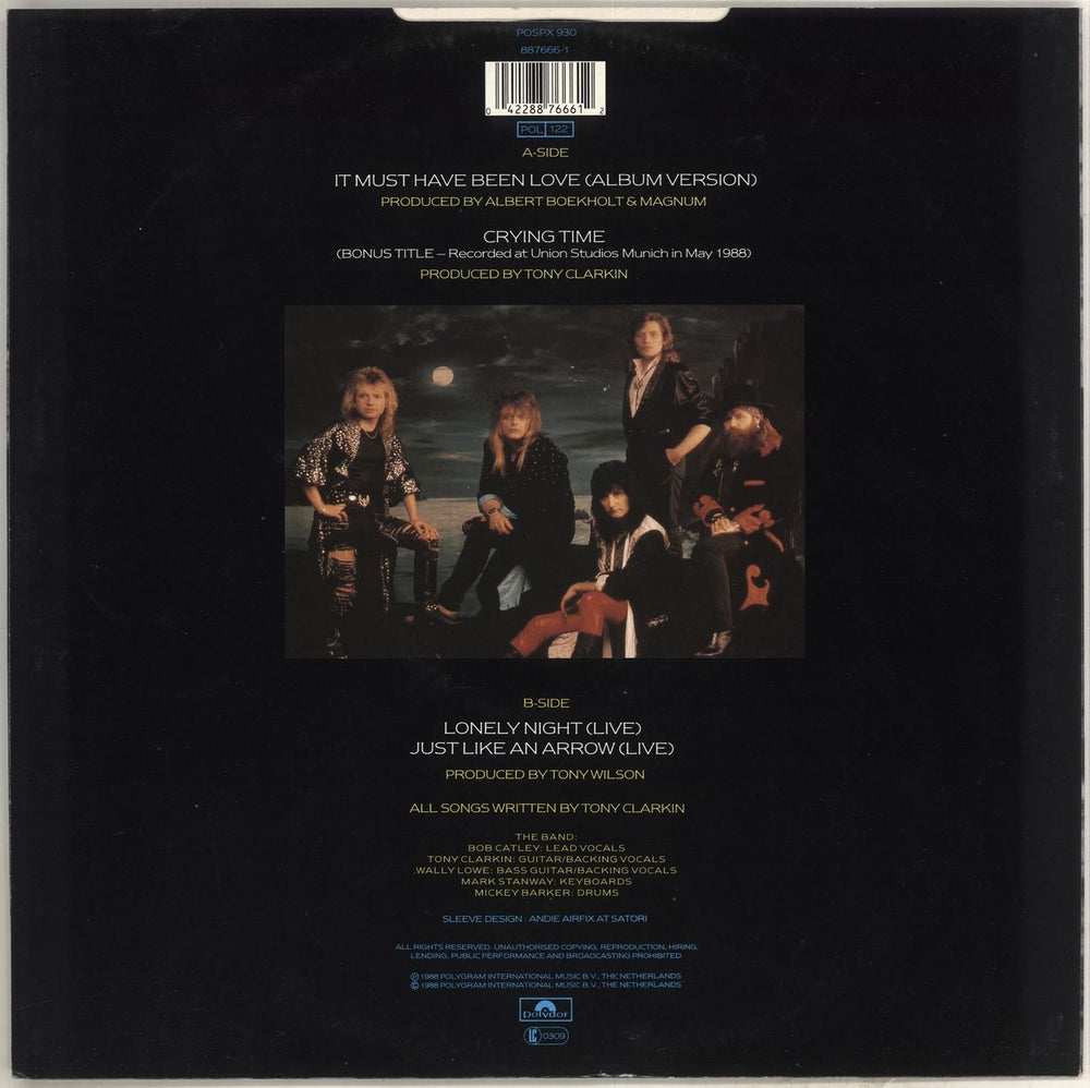 Magnum It Must Have Been Love UK 12" vinyl single (12 inch record / Maxi-single) 042288766612