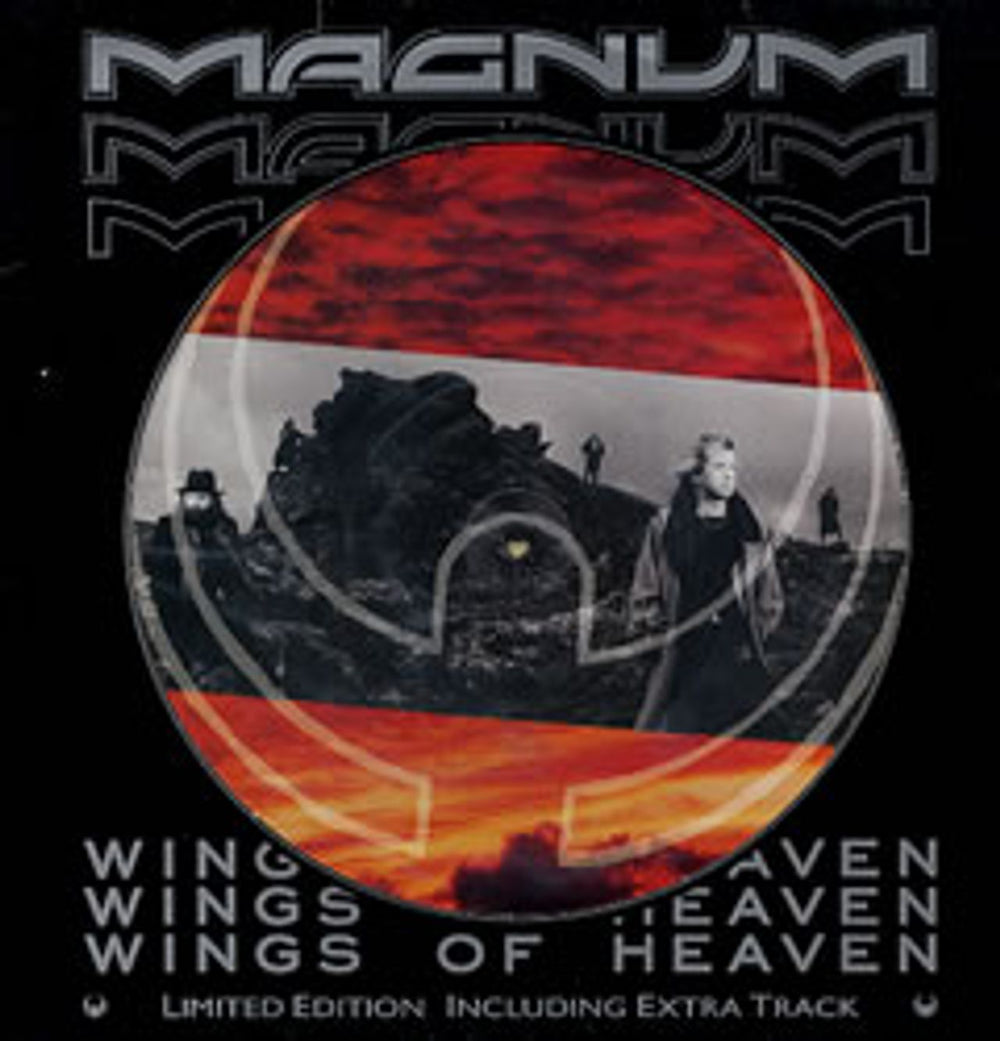 Magnum Wings Of Heaven + p/s UK picture disc LP (vinyl picture disc album) POLDP5221