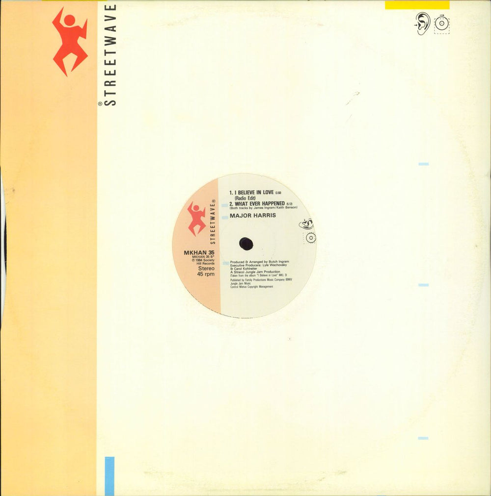 Major Harris I Believe In Love UK 12" vinyl single (12 inch record / Maxi-single)