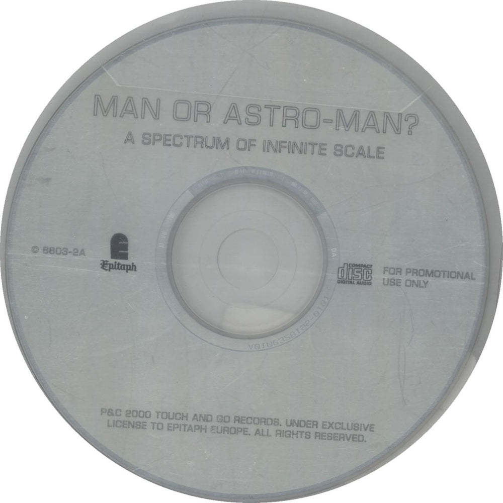 Man Or Astroman A Spectrum Of Infinite Scale UK Promo CD-R acetate 8803-2A