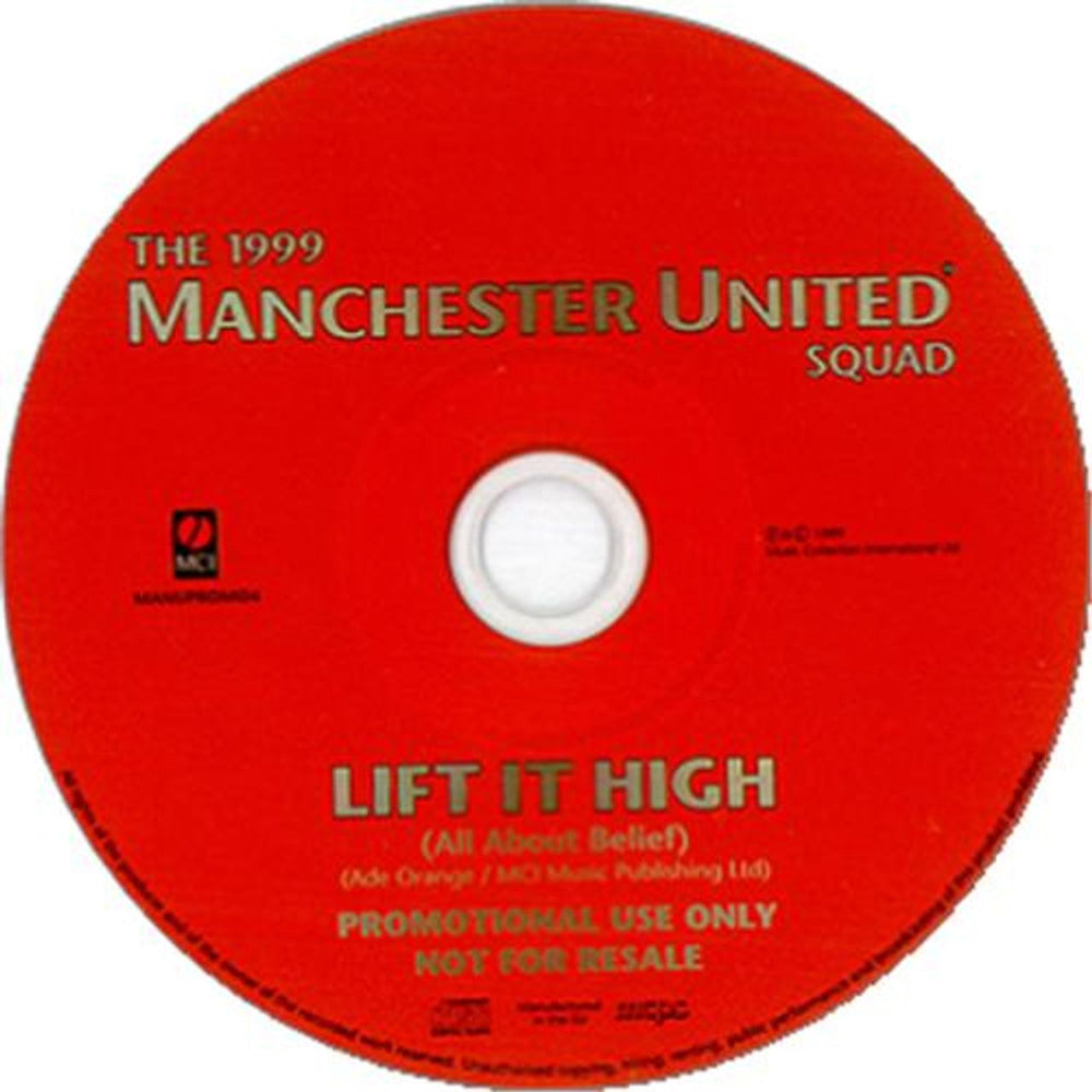 Manchester United FC Lift It High UK Promo CD single (CD5 / 5") MANUPROMO4