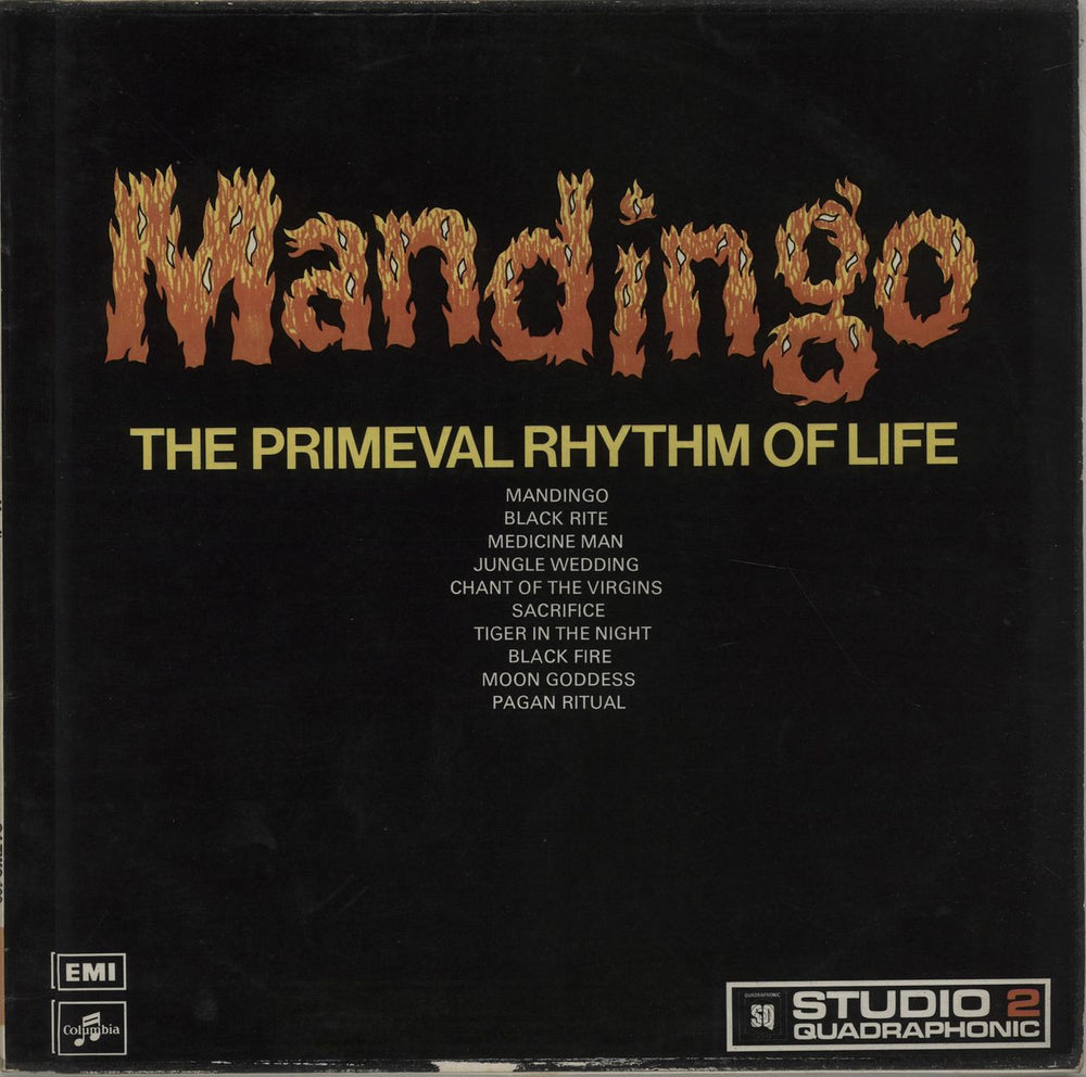 Mandingo The Primeval Rhythm Of Life - Quad UK vinyl LP album (LP record) Q4TWO400