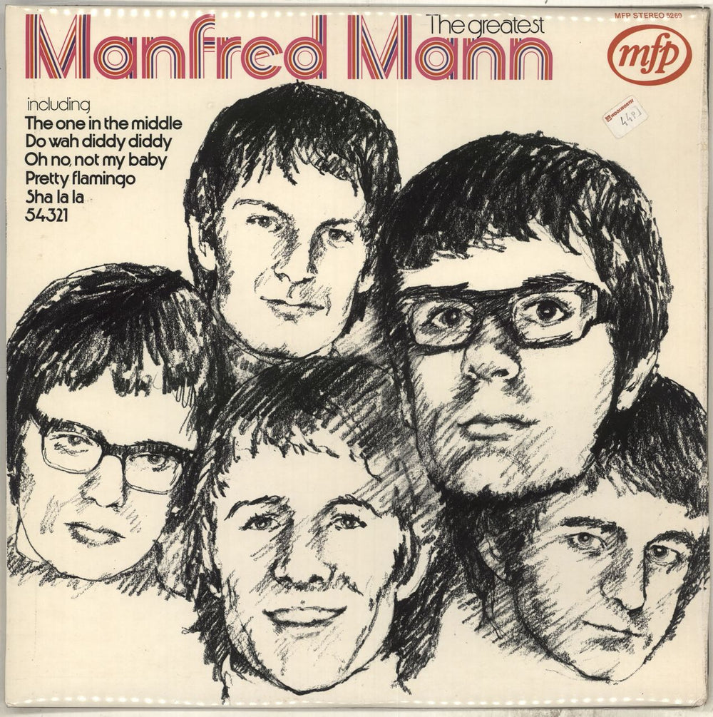 Manfred Mann The Greatest UK vinyl LP album (LP record) MFP5269