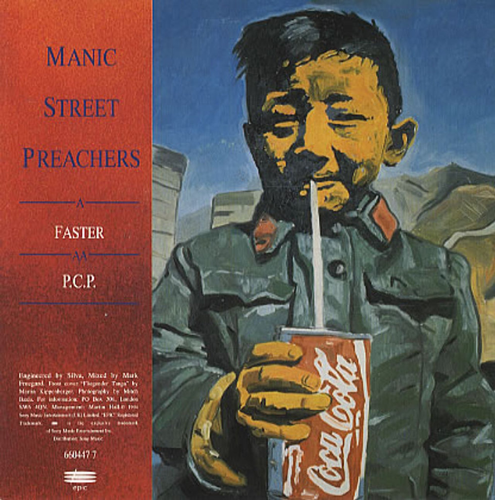 Manic Street Preachers Faster/P.C.P. UK 7" vinyl single (7 inch record / 45) 6604477