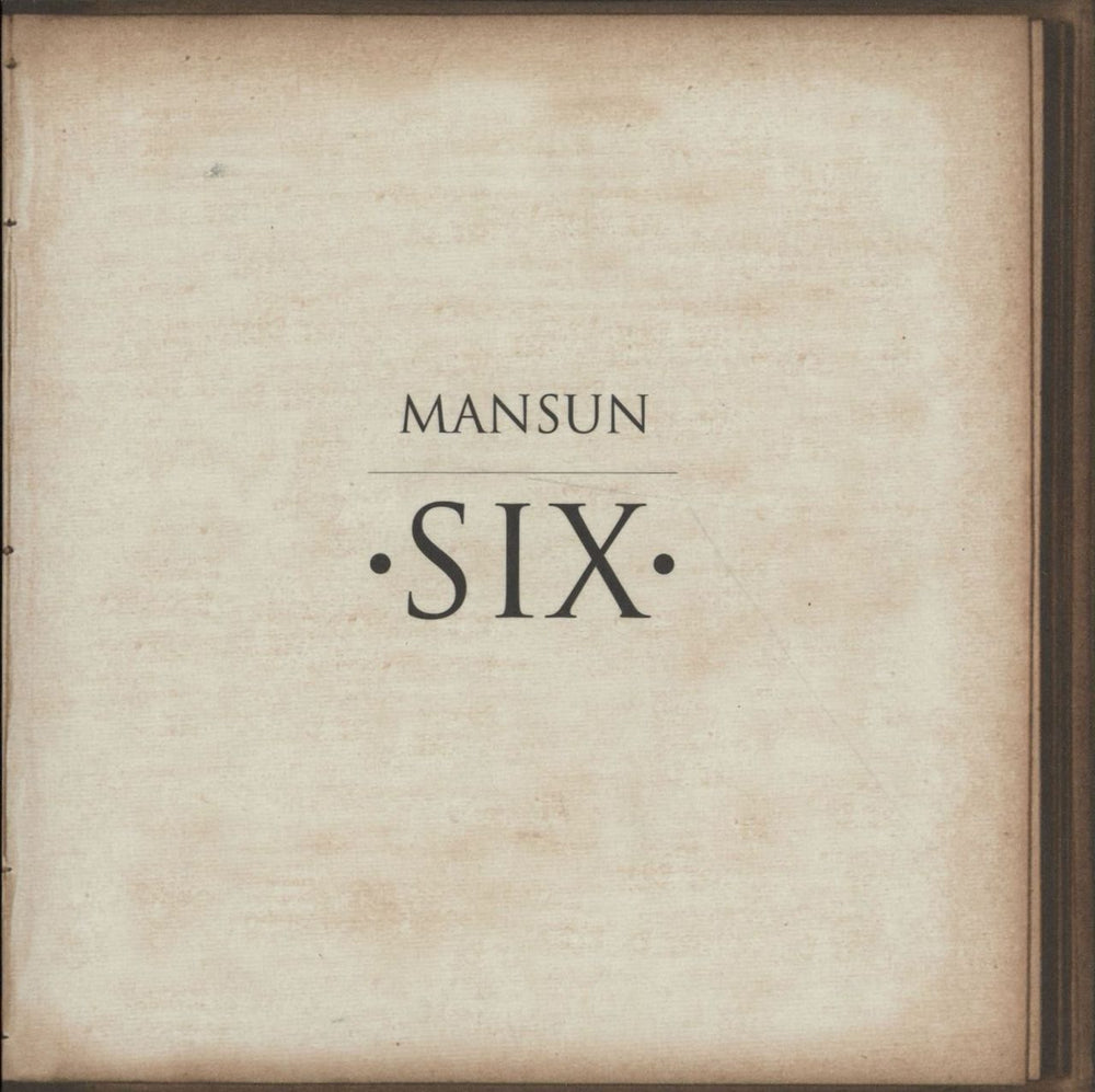 Mansun Six UK Promo CD album (CDLP) SIX001