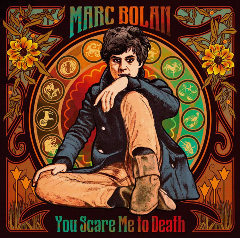 Marc Bolan You Scare Me To Death + Lyric Insert UK 7" vinyl single (7 inch record / 45) YATC87