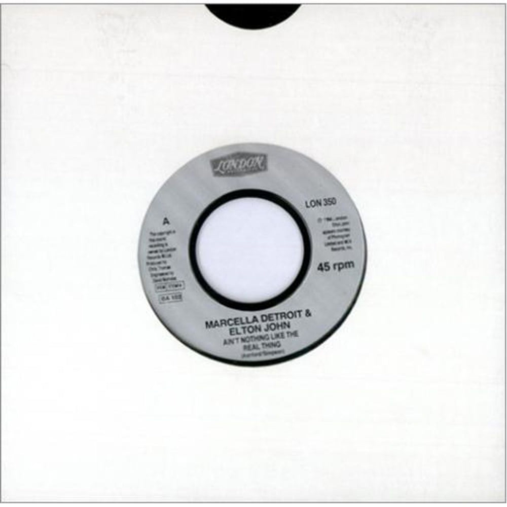 Marcella Detroit Ain't Nothing But The Real Thing - Jukebox Issue UK 7" vinyl single (7 inch record / 45) LON350