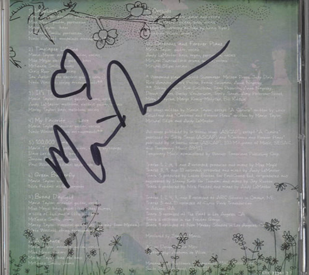 Maria Taylor Lady Luck - Autographed US Promo CD album (CDLP) 322612