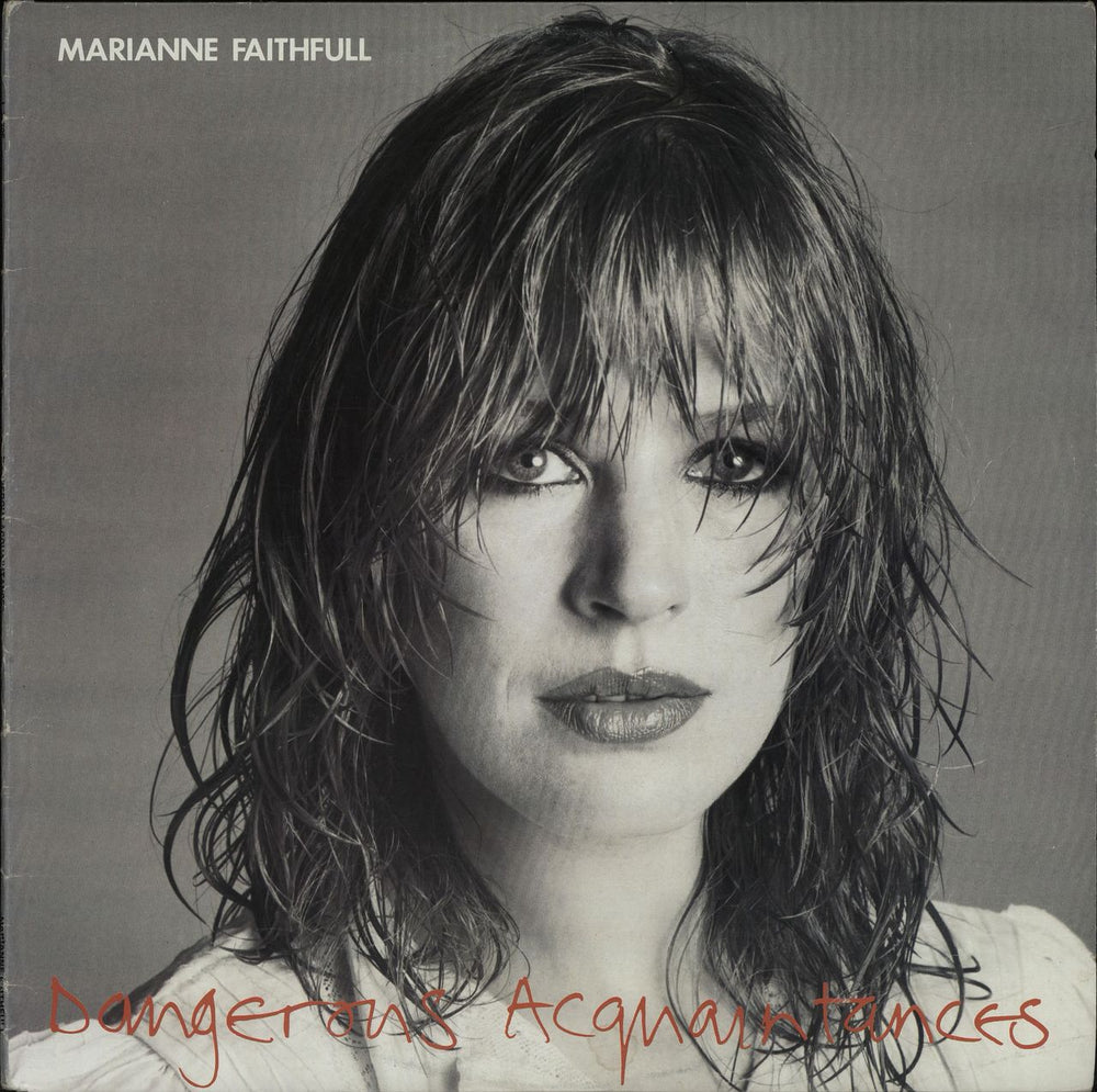 Marianne Faithfull Dangerous Acquaintances Australian vinyl LP album (LP record) L37695