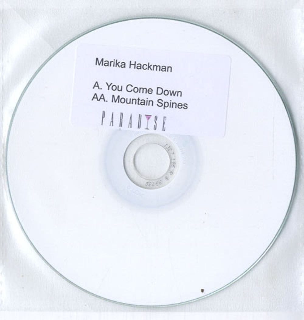 Marika Hackman You Come Down / Mountain Spines UK Promo CD-R acetate PROMOTIONAL