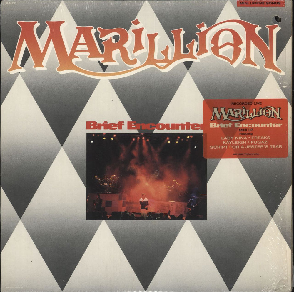 Marillion Brief Encounter + Stickered Shrink US vinyl LP album (LP record) MLP-15023