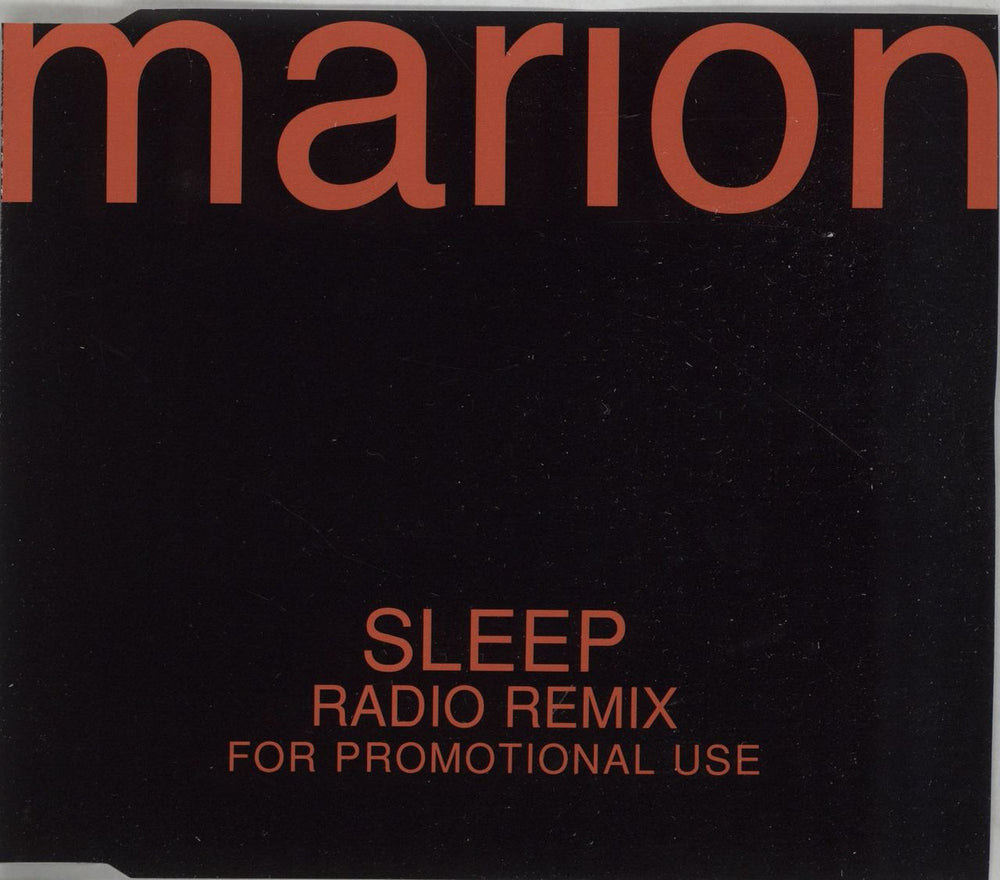 Marion Sleep UK Promo CD single (CD5 / 5") SLEEP1