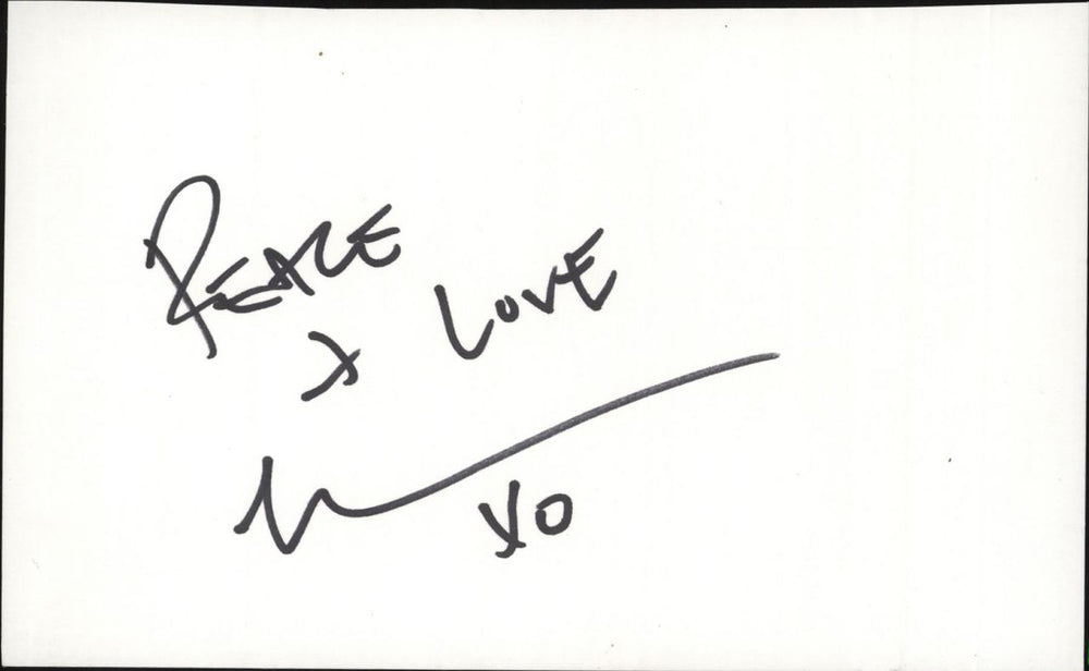Mark Ronson Autograph UK memorabilia AUTOGRAPH