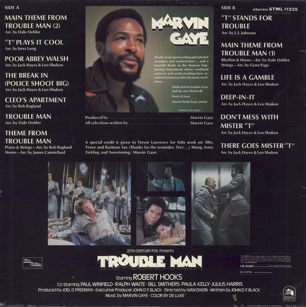 Marvin Gaye Trouble Man - 1st - VG UK vinyl LP album (LP record)