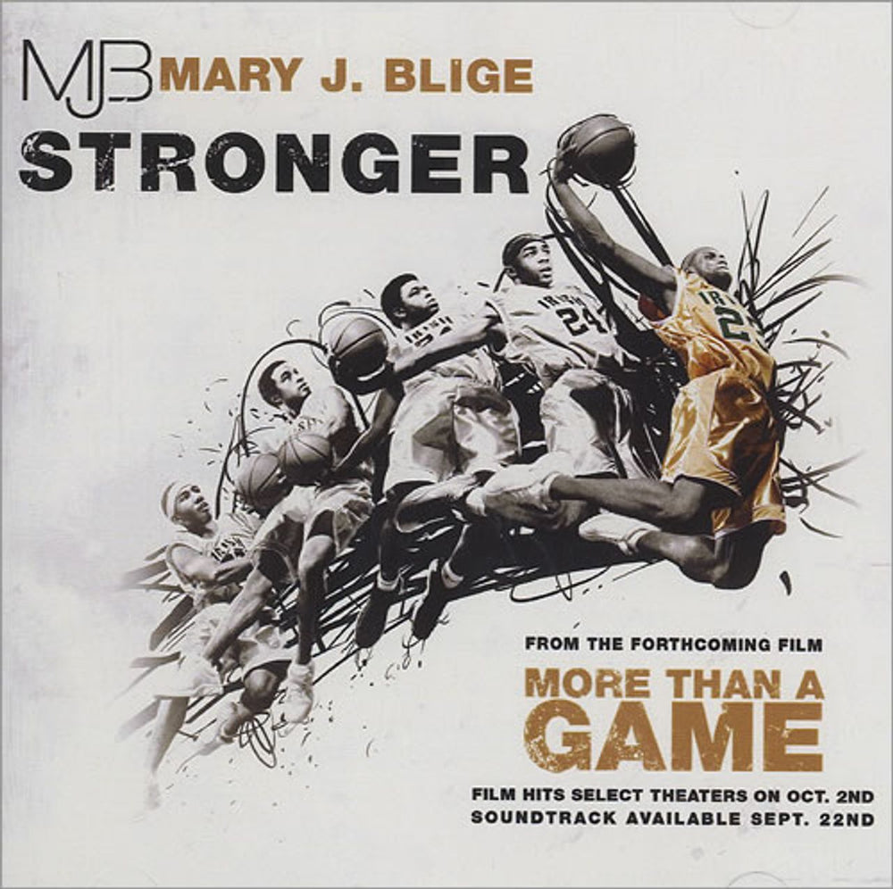 Mary J Blige Stronger / More Than A Game US Promo 2-disc CD/DVD set CD-R/DVD-R ACETATE SET