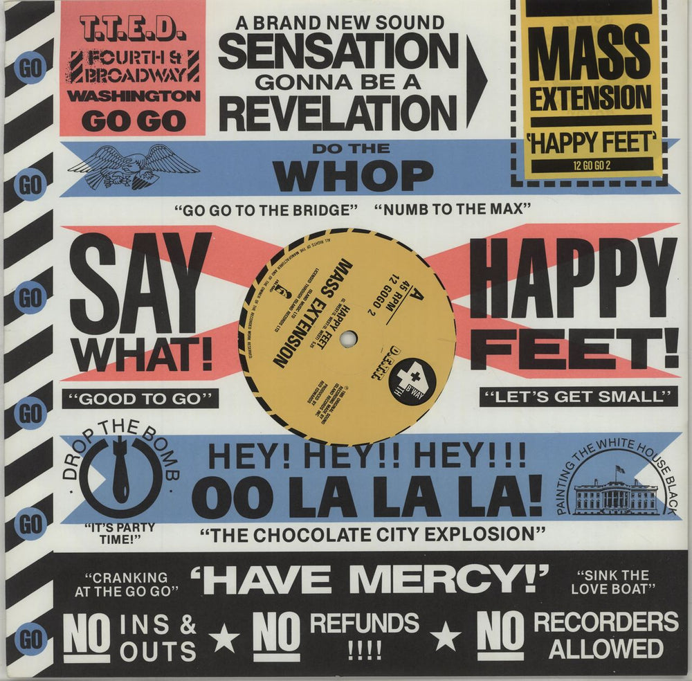 Mass Extension Happy Feet UK 12" vinyl single (12 inch record / Maxi-single) 12GOGO2