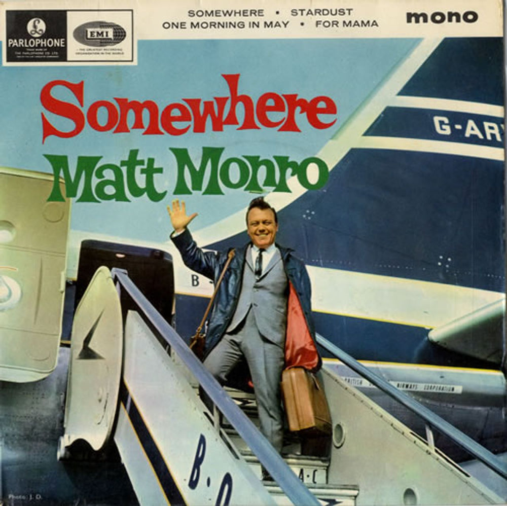 Matt Monro Somewhere EP UK 7" vinyl single (7 inch record / 45) GEP8932