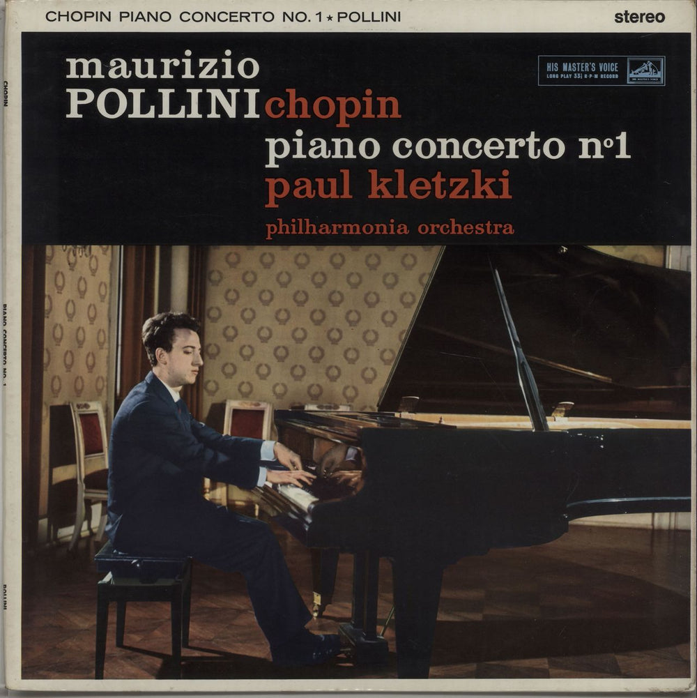 Maurizio Pollini Chopin: Piano Concerto No. 1 - 2nd UK vinyl LP album (LP record) ASD370