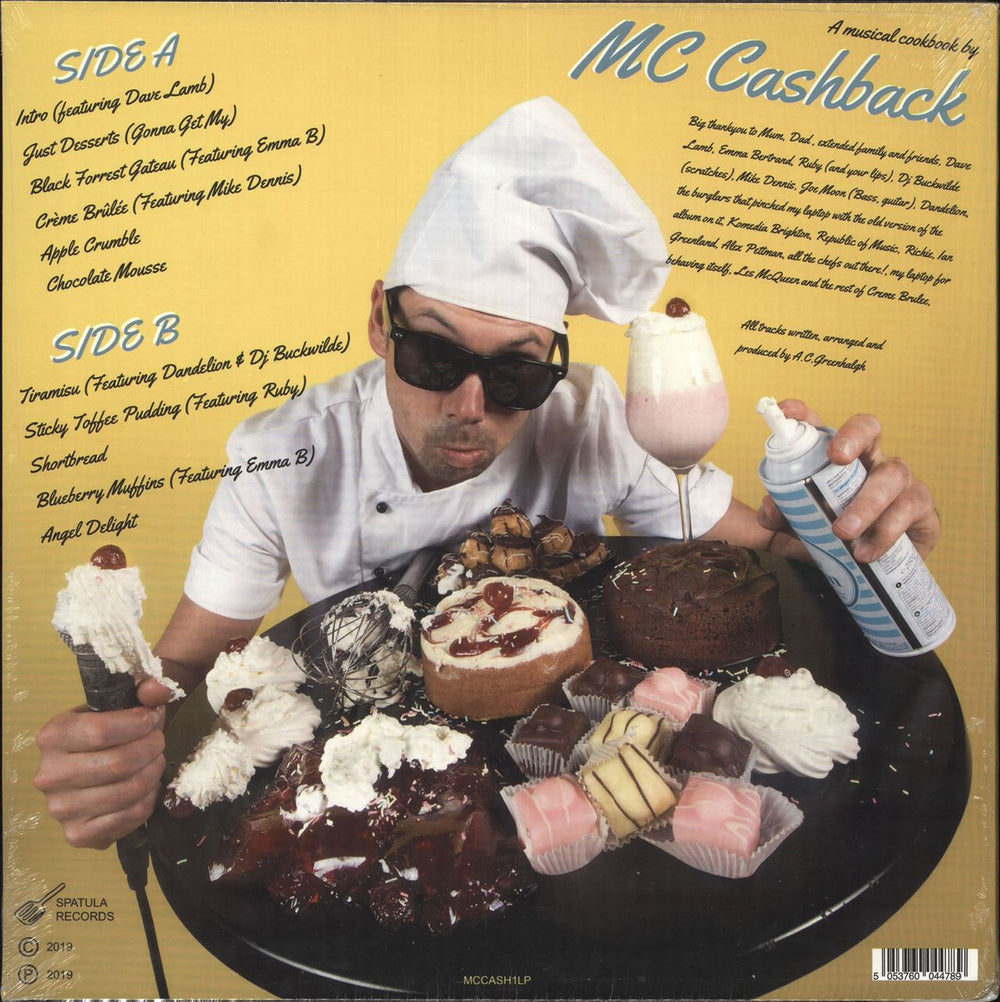 MC Cashback Just Desserts - Sealed UK vinyl LP album (LP record) 5053760044789