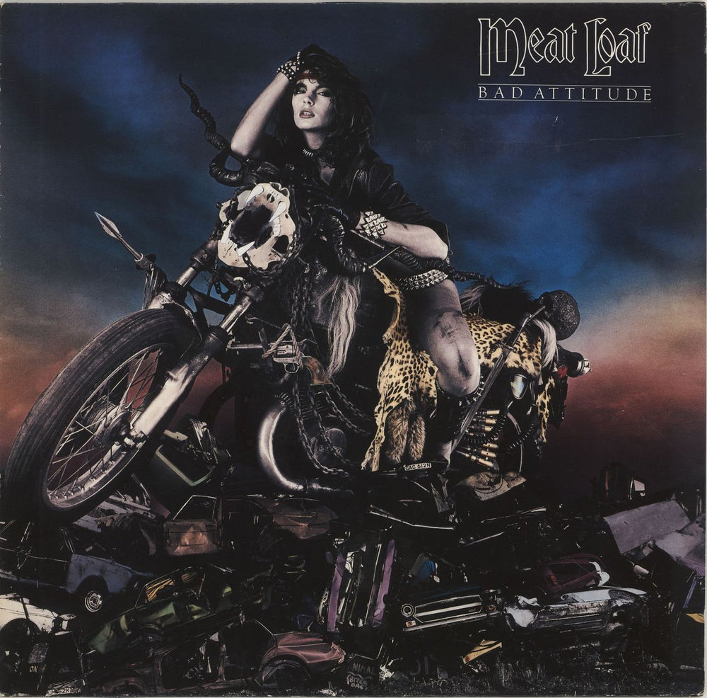 Meat Loaf Bad Attitude + Merch Insert German vinyl LP album (LP record) 206619