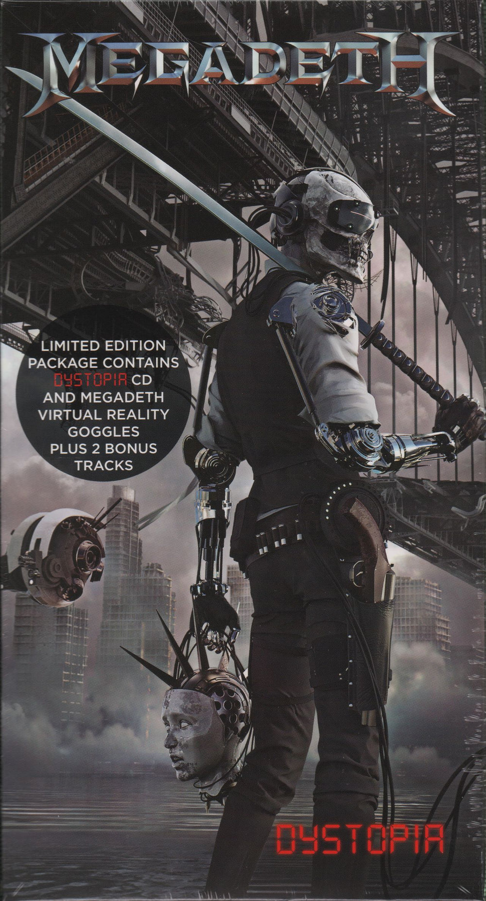Megadeth Dystopia + Megadeth Virtual Reality Goggles UK CD album (CDLP) 00602547693822