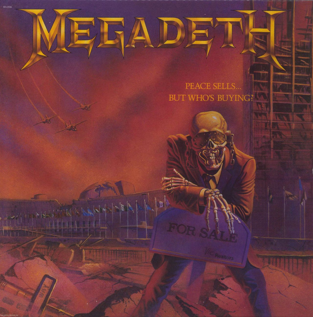 Megadeth Peace Sells... But Who's Buying? - 180gm - EX US vinyl LP album (LP record) ST-12526