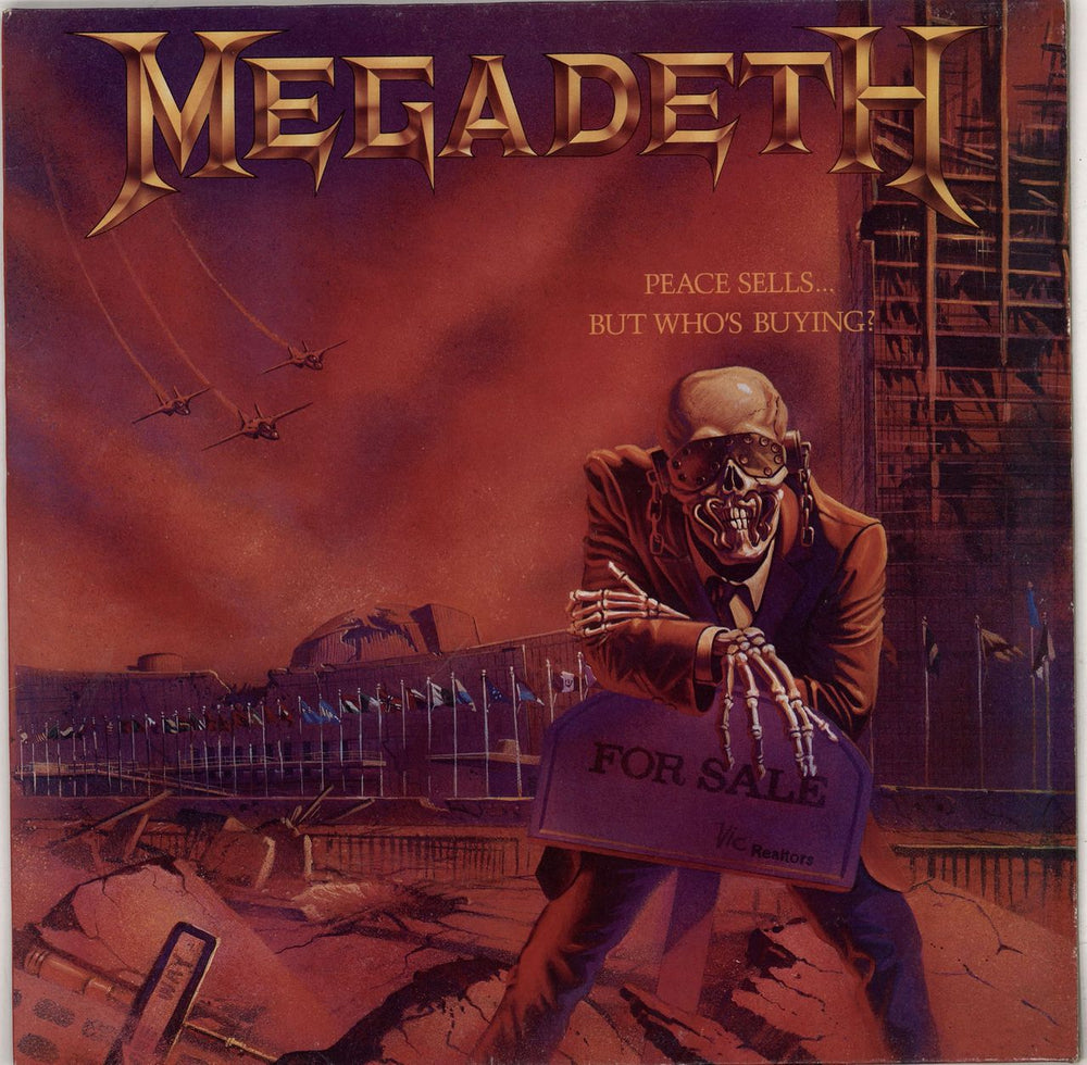 Megadeth Peace Sells... But Who's Buying - EX UK vinyl LP album (LP record) FA3242